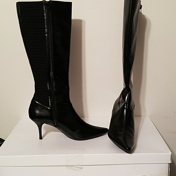 Calvin Klein Robin Stretch Boots - Picture 3 of 5
